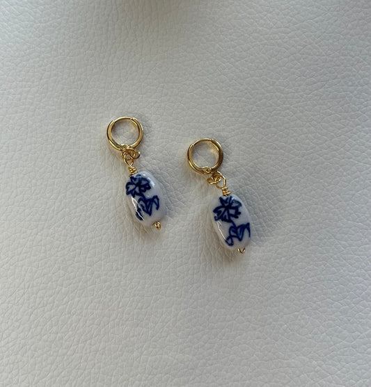 Painted Petal Earrings